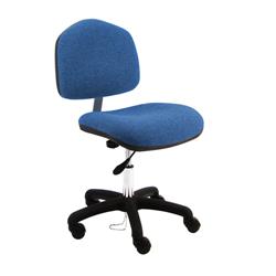 Fabric ESD Wide Chair Desk H and Nylon Base, 18"-23" H  Single Lever Control